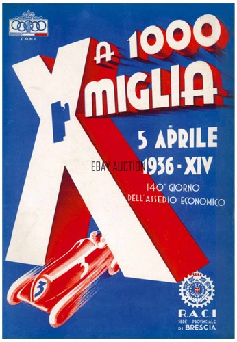 1956 mille miglia automobile - mille,
