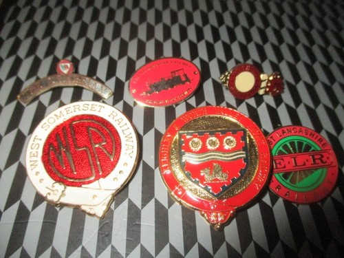 Railway enamel badges - 12,