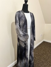 Open Grey Abaya imported from