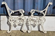 Pair of Cast Aluminium Bench