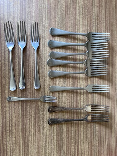 12x job lot antique - job, silver