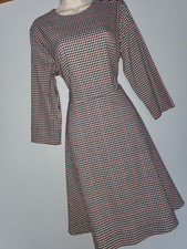 **HOBBS** Sz 14 Check A Line Dress