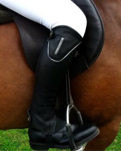 Tuffa black leather chaps - chaps, with