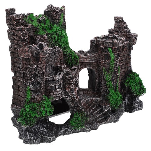 Fish tank landscaping castle - fish,
