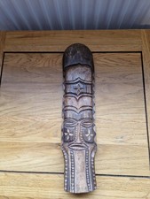 Hand Carved Wooden Tiki Style