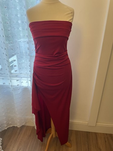 Red maroon dress - maroon, ball