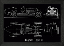 Bugatti Type 51 Blueprint