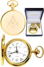 Mount Royal Masonic Hunter 17 Jewel Pocket Watch GP with Free Engraving (pm)