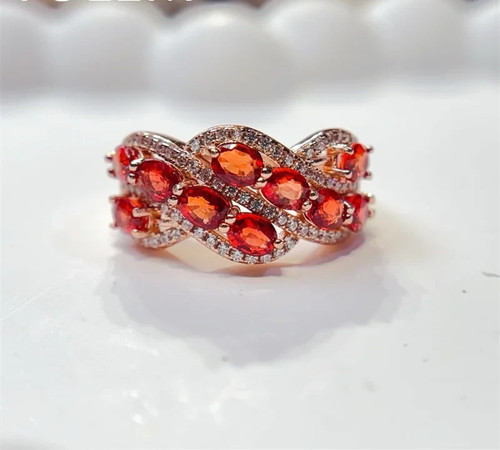 Natural orange red sapphire - orange,