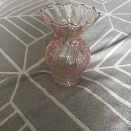 Pink swirl vintage glass - pink,