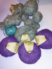 Drops Brushed Alpaca Silk 205g Grey Purple Turquoise 