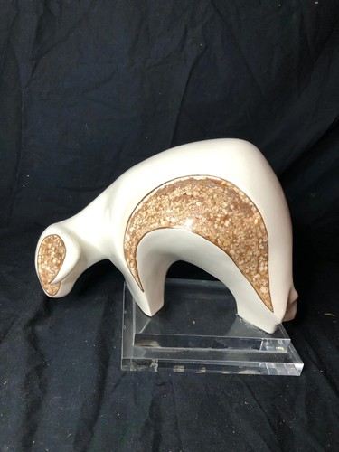 Porcelain art deco bull - art,