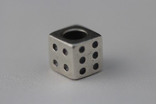 Pandora silver dice - dice, charm