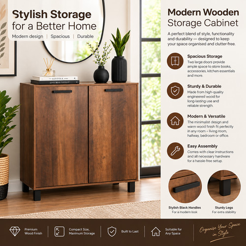 Door wooden sideboard - 2,