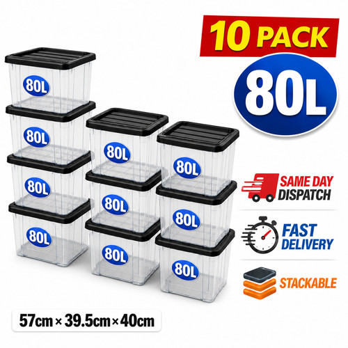 80l clear plastic - x,