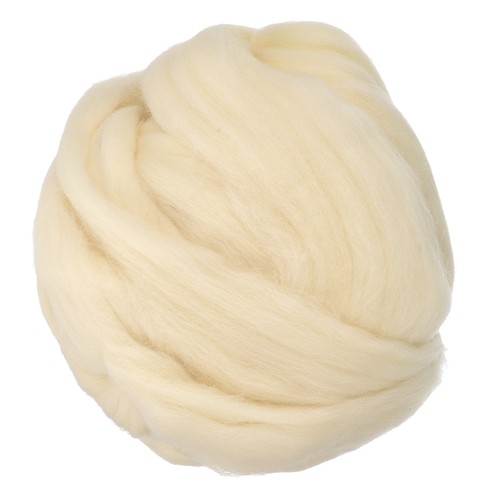 Felting wool bulk - 240g, natural