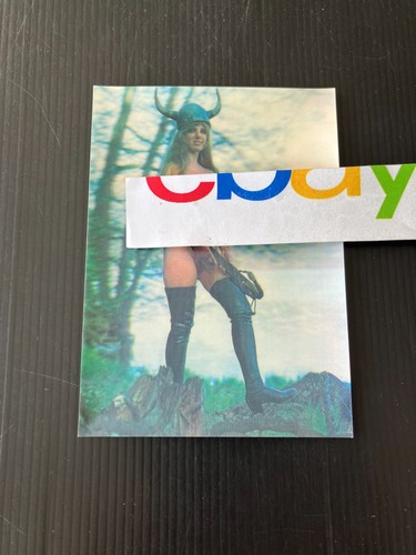 1960s viking girl postcard - 1960s, 3d