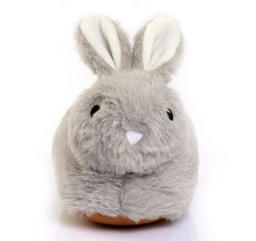 Children grey plush rabbit - grey,
