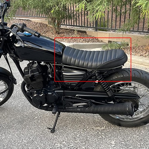 Cafe racer seat flat saddle - racer,