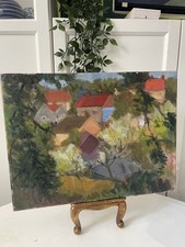 Vintage Oil Landscape On