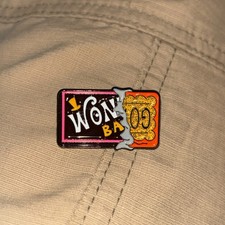 Willy Wonka Golden Ticket Chocolate Bar Metal and  Enamel Pin Badge