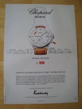 CHOPARD GENEVE OFFICIEL SPONSOR MILLE MIGLIA 1988 POSTER ADVERT A4 SIZE FILE 1