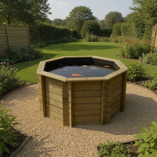 473 gallon raised wooden - gallon,