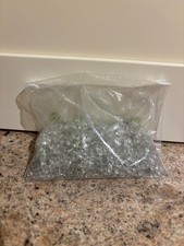 Clear glass decorative pebbles