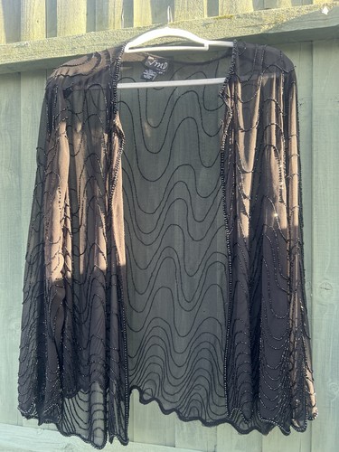Stunning black chiffon beaded - stunning,