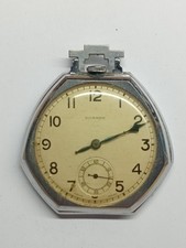 Mens Vintage Roamer Swiss Pocket Watch Working Needs Hand Repair Swiss Used