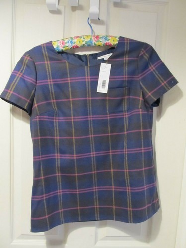 Boden tartan wool top - , size