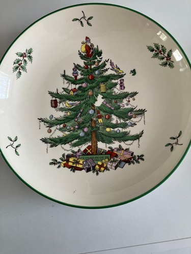 Spode christmas tree 22cm dish - tree,