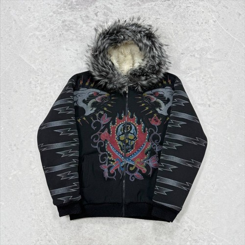Y2k faux fur hooded - fur, ed