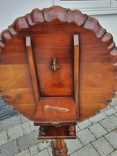 Vintage Reproduction Tilt Top Pie Crust Edge Side Table used