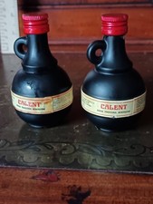 Pair of Miniature Alcohol Bottles - empty: Calent Xoriguer from Menorca