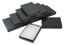 Black pinstripe cardboard - black,