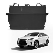 Parcel Shelf Luggage Cover for LEXUS RX450 Mk3 09-15 Rear Black Retractable