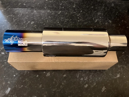 Hks style straight tip - straight, 3”