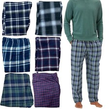 Mens M&S Check Pyjama Brushed