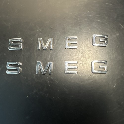 Smeg used chrome letters - 3d, 8