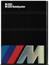 BMW M535i & M535i Katalysator E28 1985 German Market Sales Brochure 5-Series