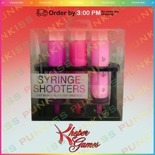 Syringe Shaped Shooters Shot Glass Cup💋Cocktail Party Drinking Night-3 PACK