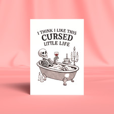 Skeleton Gothic Birthday Card