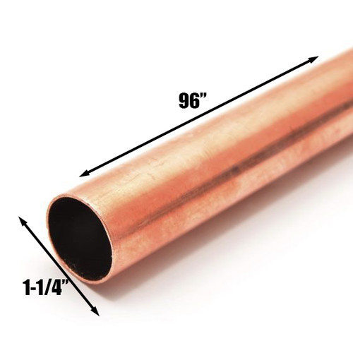 Type copper pipe - 1-1/4", |