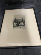 Rare Etching Tam O'Shanter inn