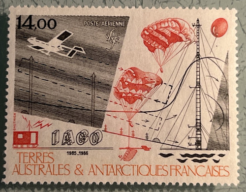 Taaf 1986 airmail mnh 14f - 1986,