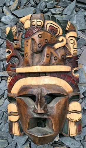 Hand carved wooden aztec mayan - hand,