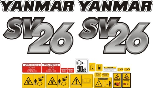 Yanmar sv26 mini - sv26, decal