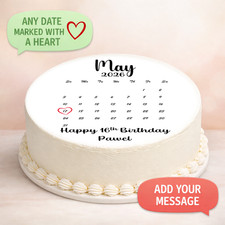 Custom Edible Calendar Topper