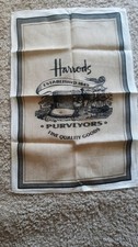 Harrods Vintage Tea towel